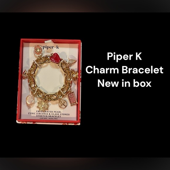 Piper K Gold Charm Bracelet - Picture 1 of 2